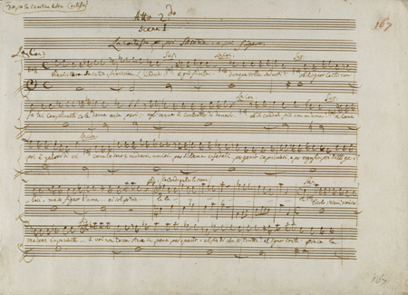 mozart handwritten