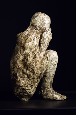 Cast of a young woman