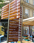 Directional sign in Zagreb