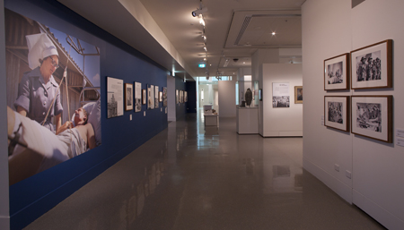 A view of the exhibition, Nurses: From Zululand to Afghanistan, at the Australian War Memorial