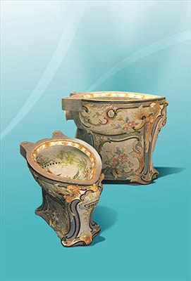 Highly ornate toilets from the Museum’s unusual collection