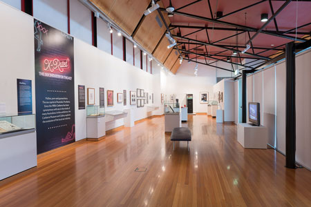 The X-Rated exhibition on display at Canberra Museum and Gallery