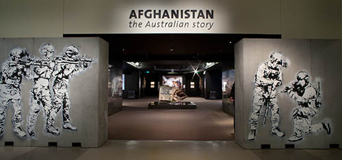 Entrance way to the Afghanistan: The Australian Story gallery