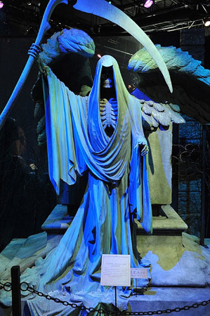 The Angel of Death statue as seen in the graveyard at Little Hangleton in <I>Harry Potter and the Goblet of Fire</I>™