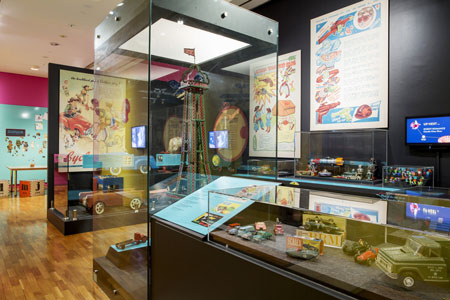 Gallery view, Toys through Time exhibition