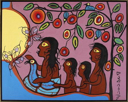 The Wanderers, 1985, by Norval Morrisseau