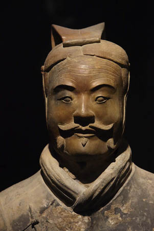 Terracotta warrior from the Qin dynasty, 221–206 BCE