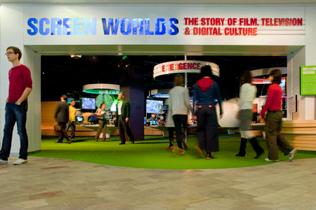 Entrance to 
    Screen Worlds
      
    Australian Centre for the Moving Image
  