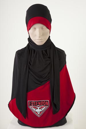 Hijab with Essendon logo